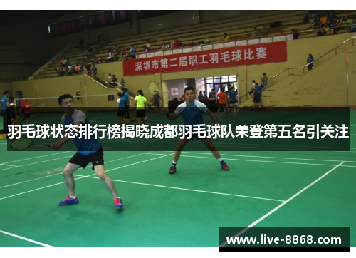 羽毛球状态排行榜揭晓成都羽毛球队荣登第五名引关注